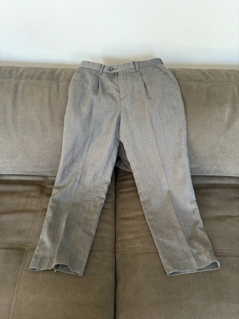 Nautica boys Light Gray Pleated Dress Pants